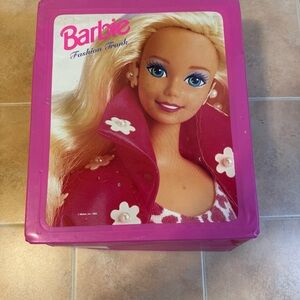 Barbie Pink Fashion Trunk with Doll Graphic